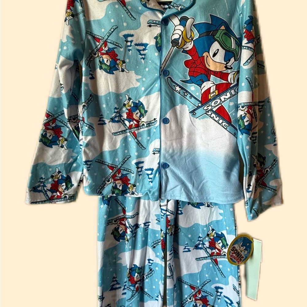 Sonic Kids Pajama Set - Blue Ski Adventure NWT